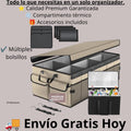 Organizador de maletero para coche plegable con tapa y compartimentos